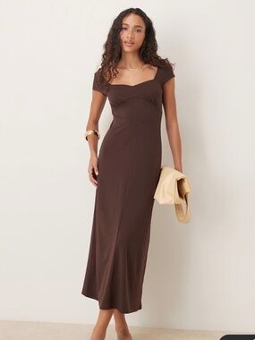 NWT ASOS Midi Cap Sleeve Tea Dress
